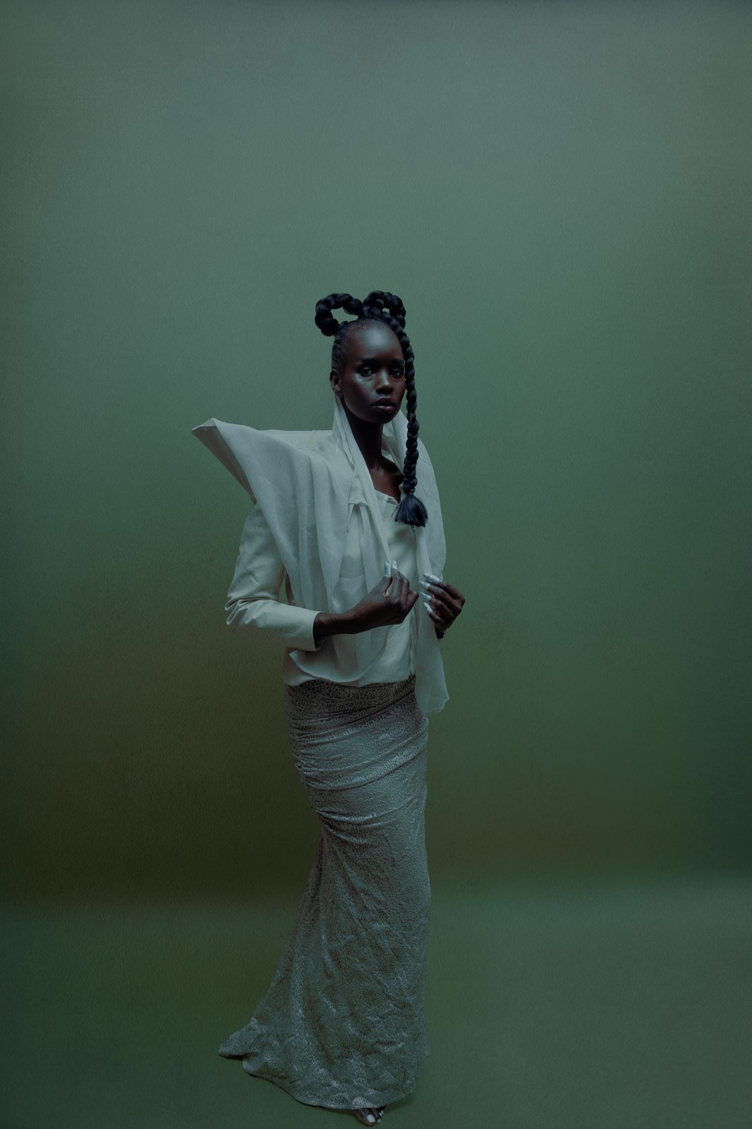 Muted Draped Green